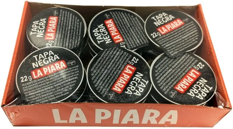 La Piara Tapa Negra Paté Pack 18 x 22G – Sabor Intenso en Formato Práctico para Compartir