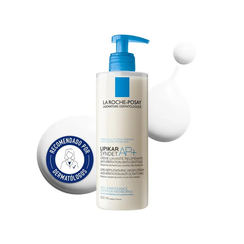 La Roche Posay Lipikar Syndet AP+ Gel-Crema de Ducha 400 ml | Relipidizante Anti-Irritación