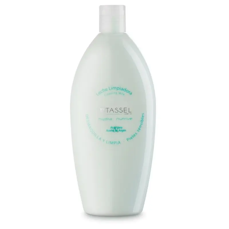 Leche limpiadora con Aloe y Argán Tassel 500ml