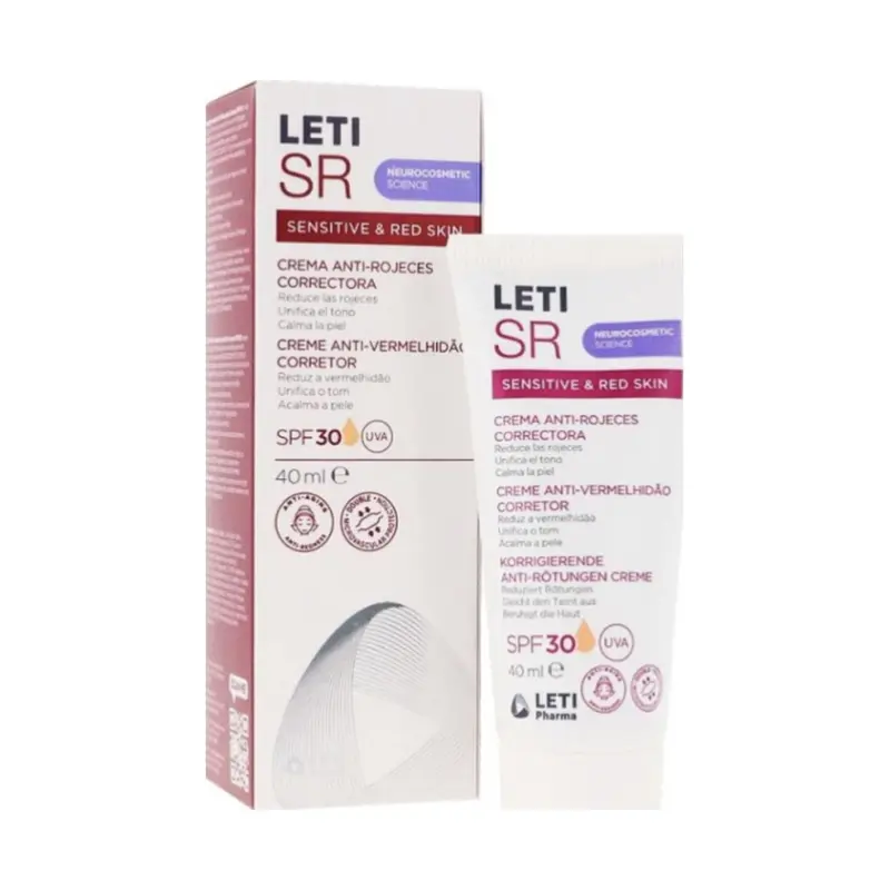 LETISR CREMA ANTI ROJECES CORRECTORA SPF 30  1 TUBO 40 ML