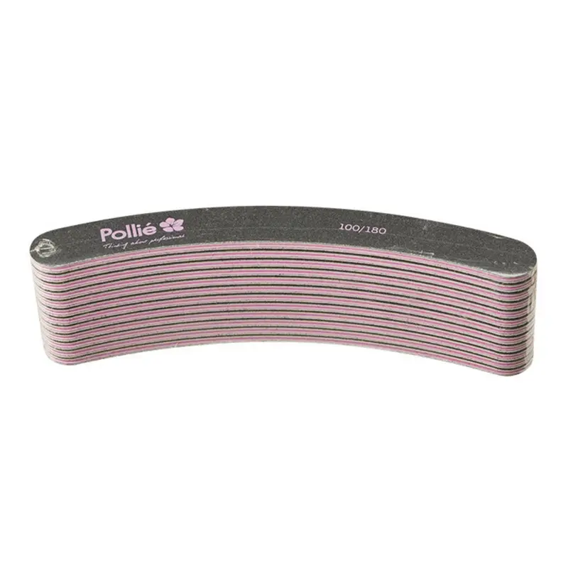 Limas curvas negra 100/180 acolchada pack 12 unidades