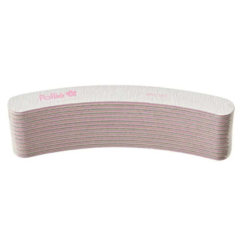 Limas curvas zebra 100/180 acolchada pack 12 unidades