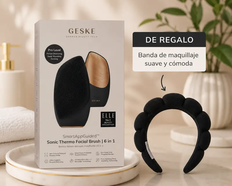 Limpiador facial GESKE 6in1 + 🎁 Diadema de maquillaje de regalo
