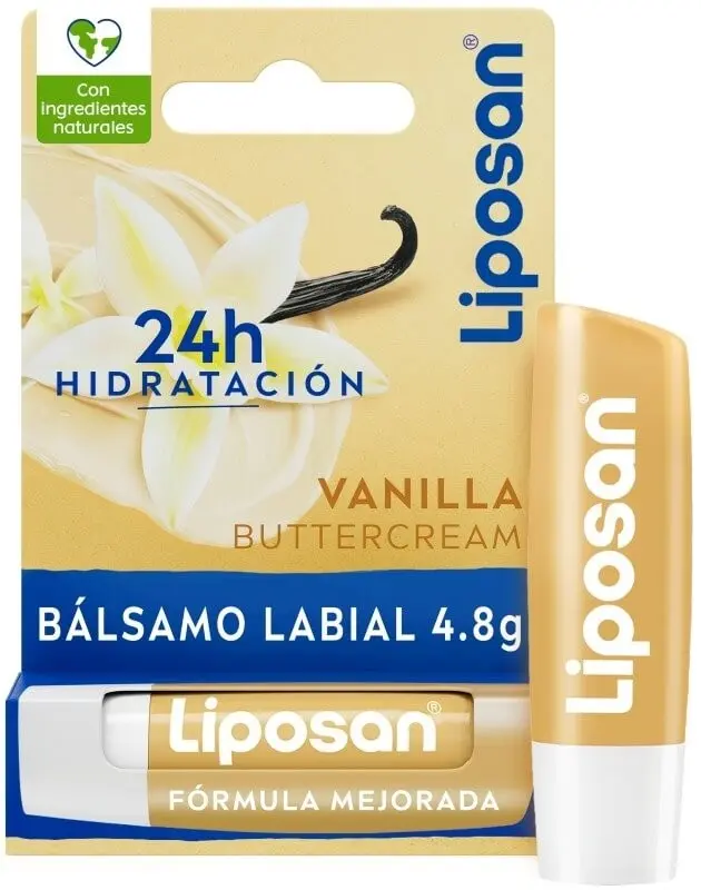 Liposan Bálsamo Labial Vanilla Buttercream 4,8 g – Hidratación Dulce con Toque de Vainilla