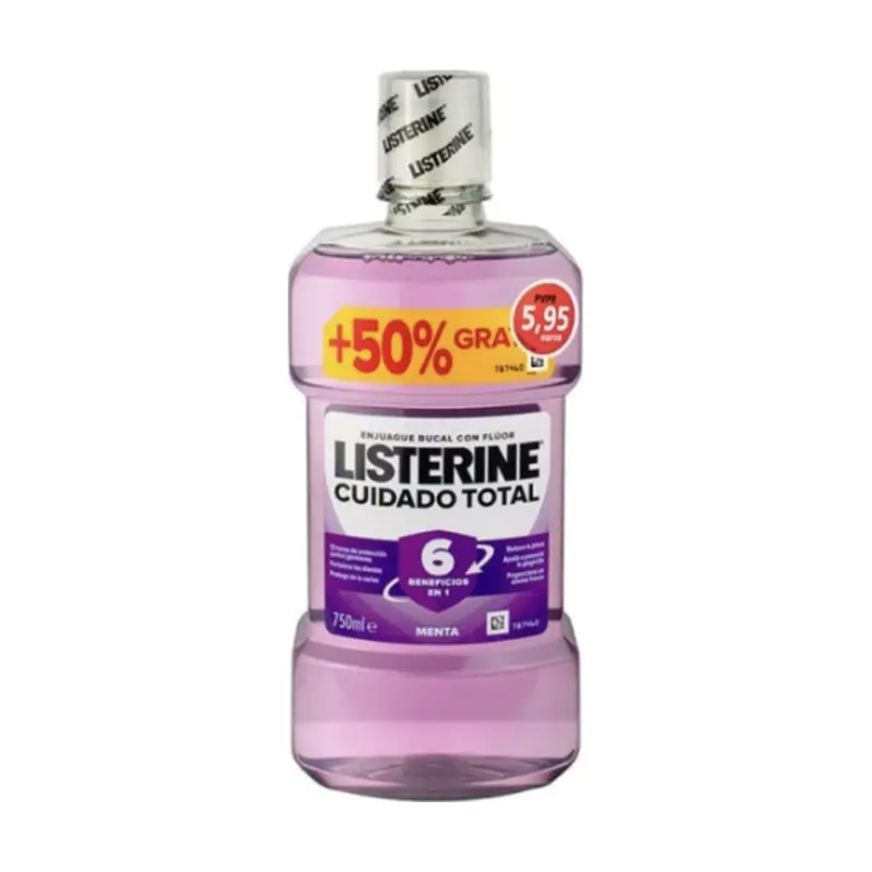 LISTERINE CUIDADO TOTAL  1 BOTELLA 750 ML PACK AHORRO