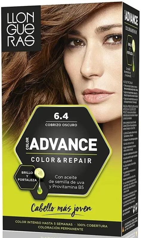 Llongueras Advance Color & Repair 6.4 Cobrizo Oscuro