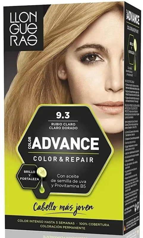 Llongueras Advance Color & Repair 9.3 Rubio Claro Claro Dorado