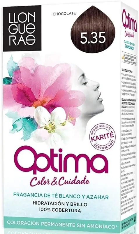 Llongueras Optima Tinte de Pelo Color Chocolate 5.35