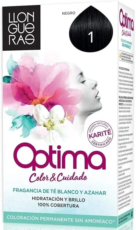 Llongueras Óptima Tinte de Pelo Permanente Negro 1