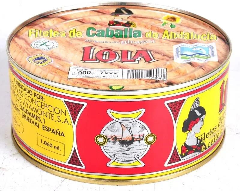 LOLA Filetes de Caballa de Andalucía en Aceite de Girasol RO-1000