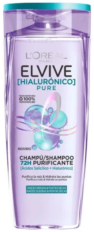 L'oréal Elvive Hialurónico Pure Champú Purificante 380Ml