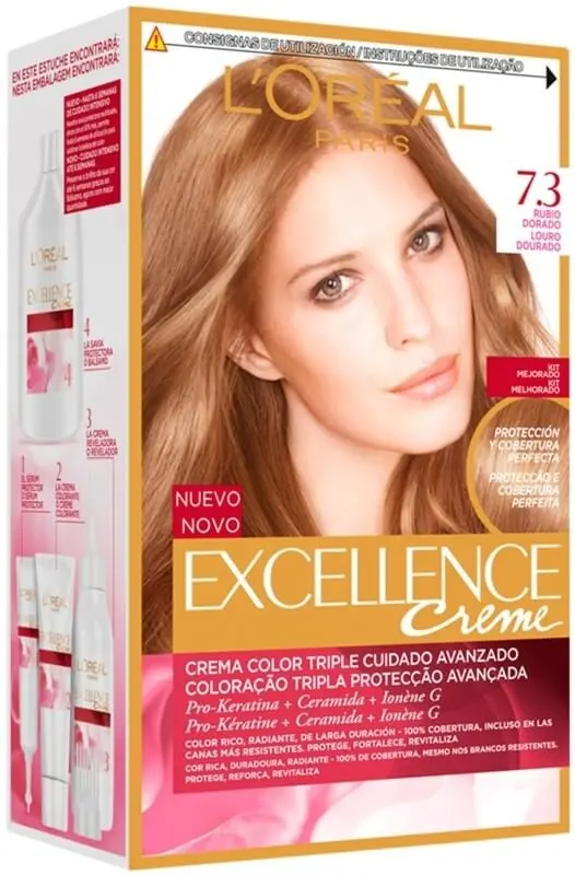 L'Oreal Excellence Creme Tinte 7.3 Rubio Dorado