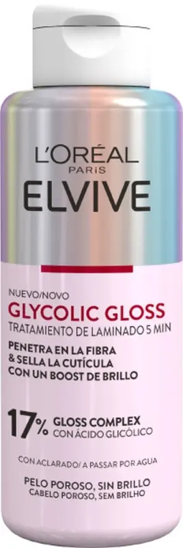 L'Oréal Paris Elvive Glycolic Gloss Tratamiento de Laminado 5 min 200 ml