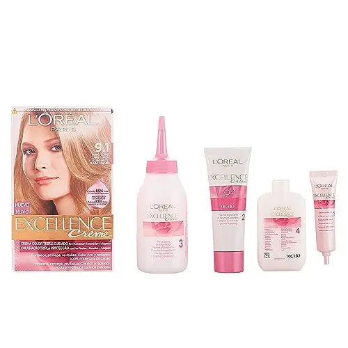 L'Oréal Paris Excellence Crème Tinte Rubio Claro Ceniza - Kit Completo