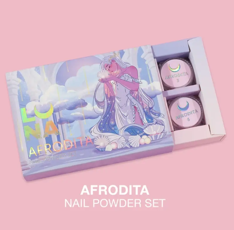 Lunamoon Afrodita Nail Powder Set 6pcs