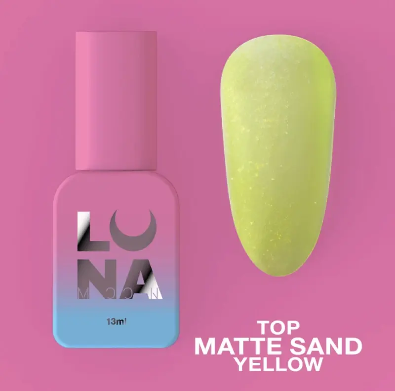 Lunamoon Top Matte Sand Yellow 13ml