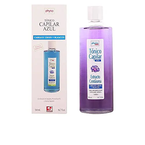 Luxana Phyto Nature Tónico Azul - Tratamiento Capilar Cabellos Grises y Blancos 500 ml