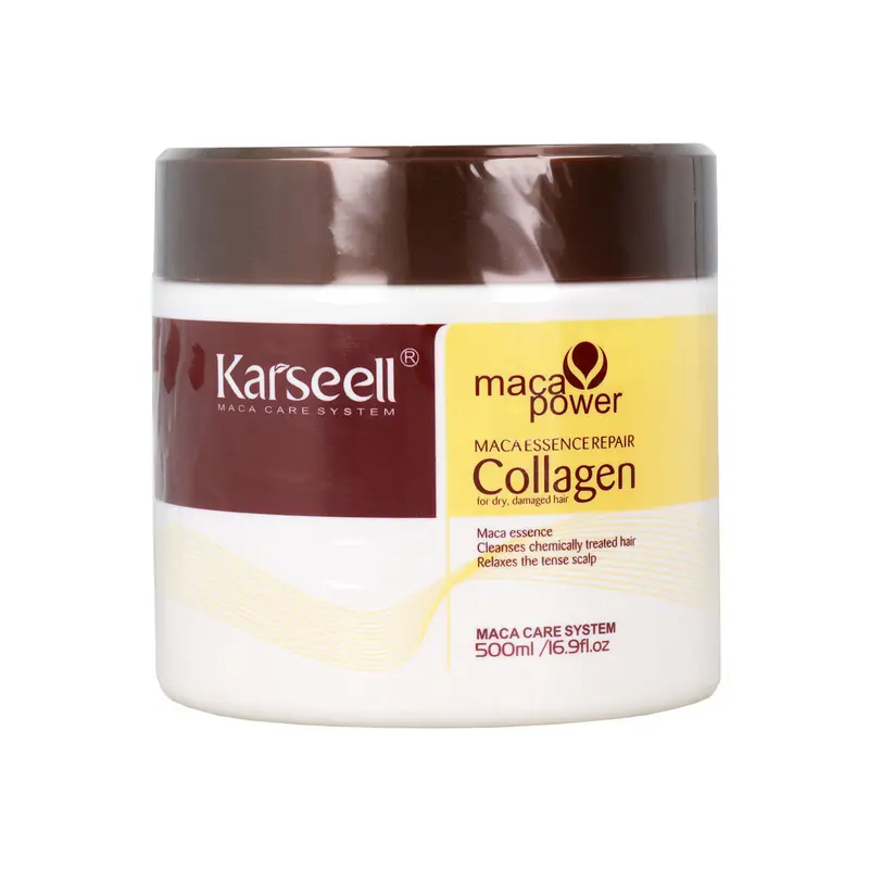 MACA ESSENCE Mascarilla Capilar Colágeno 500 ml - Reparación Profunda e Hidratación Intensiva