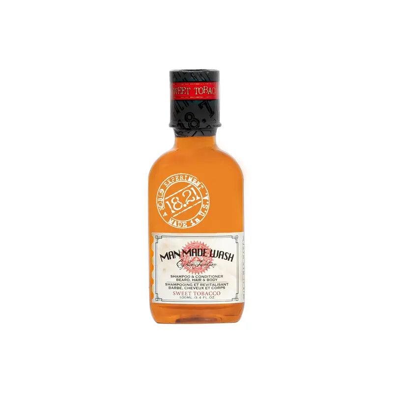Man Made Wash Sweet Tobacco 18.21 - Champú, Acondicionador y Gel 3-en-1 para Hombre