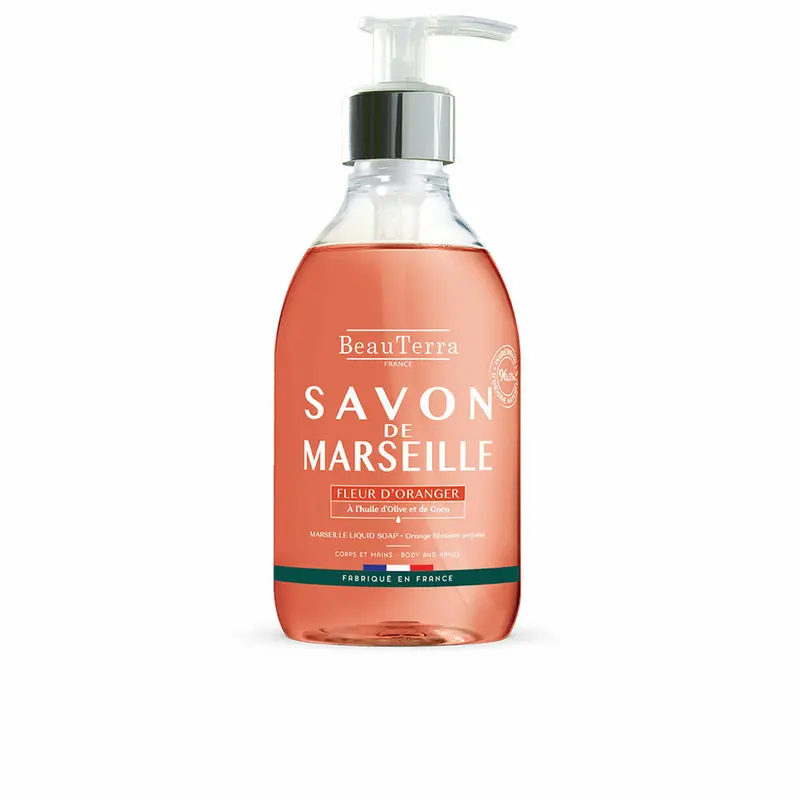 Marseille Jabón Flor de Naranjo 300 ml - Jabón Tradicional Francés