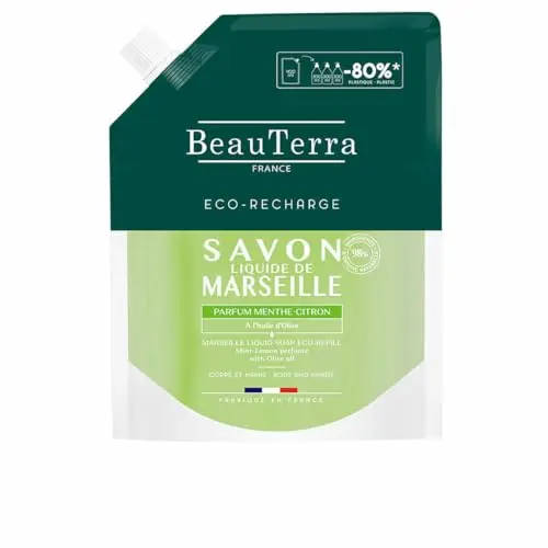 MARSEILLE Jabón Menta-Limón Recarga 900 ml