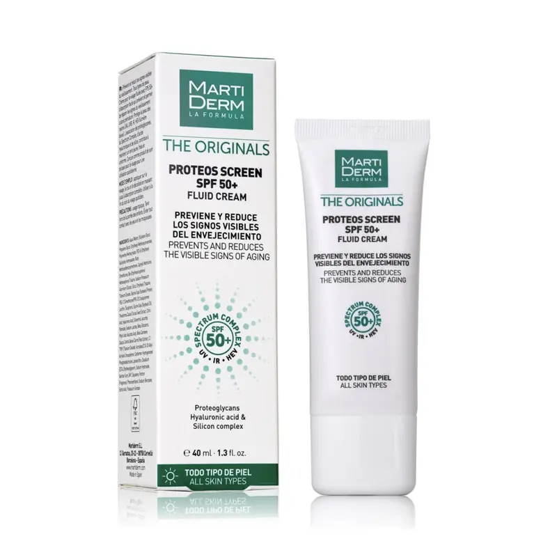 MARTIDERM PROTEOS SCREEN SPF50+ FLUID CREAM 1 ENVASE 40 ML