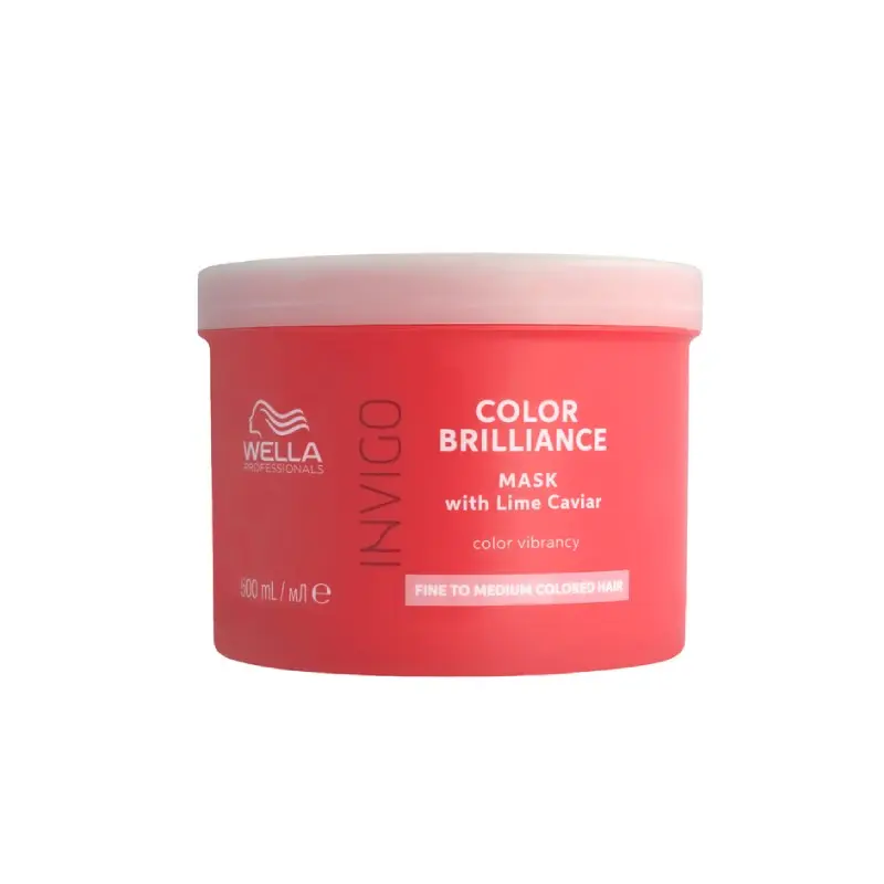 Mascarilla Cabello Fino Color Brilliance Invigo 500ml Wella