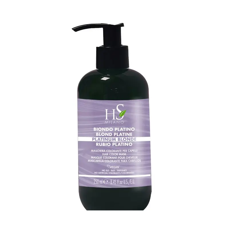 Mascarilla capilar de color Rubio Platino HS Milano 250ml