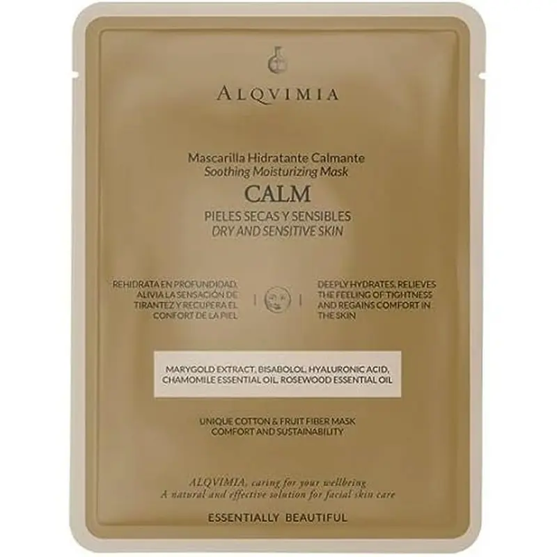Mascarilla Facial Essentially Beautiful CALM Alqvimia - Hidratación Profunda para Pieles Sensibles