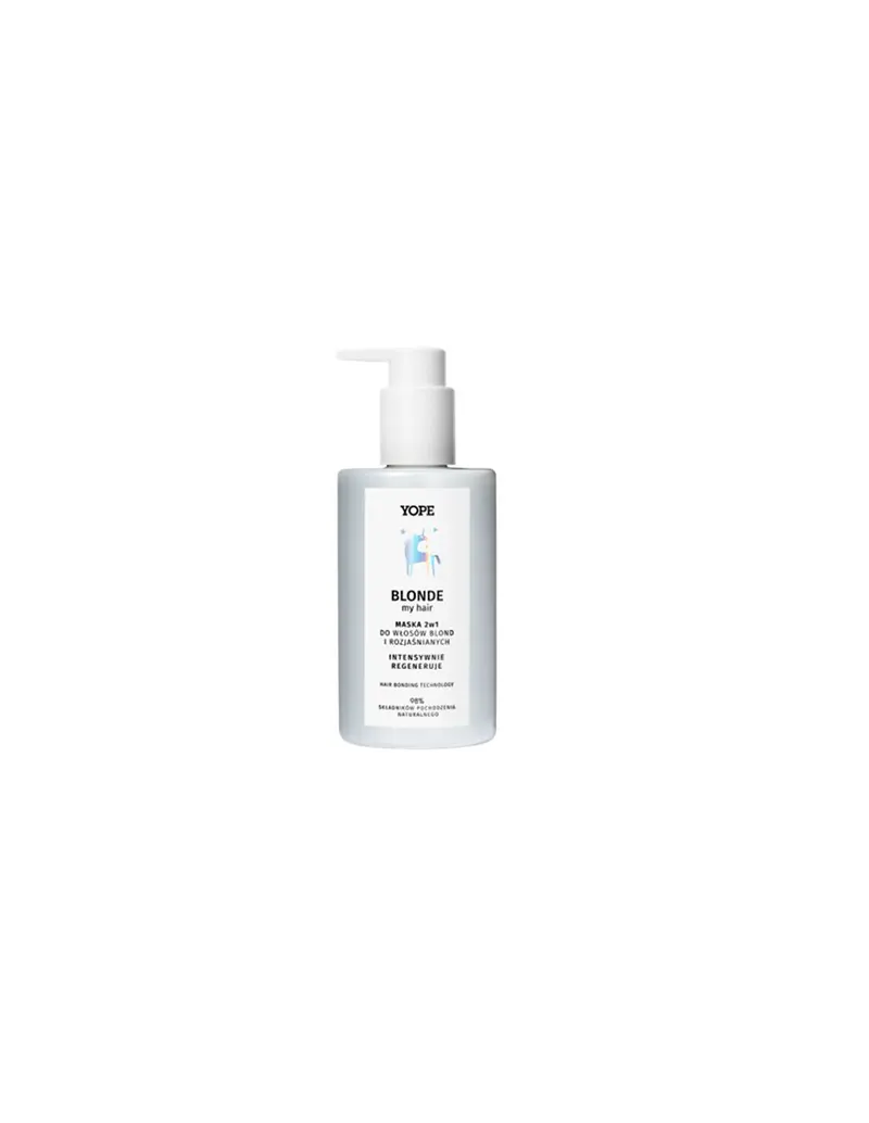 Mascarilla natural 2 en 1 para cabello rubio y decolorado - BLONDE my hair - Yope