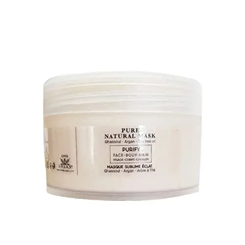 Mascarilla Natural Aceite de Argán Puro y Ghassoul 200ml - Diar Argan