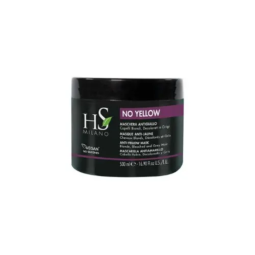 Mascarilla No Yellow cabello rubio decolorado y gris Hs Milano 500ml