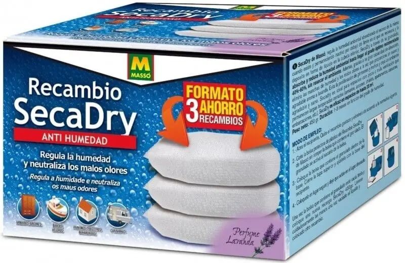 Masso Secadry Anti Humedad Recambio 3 Und
