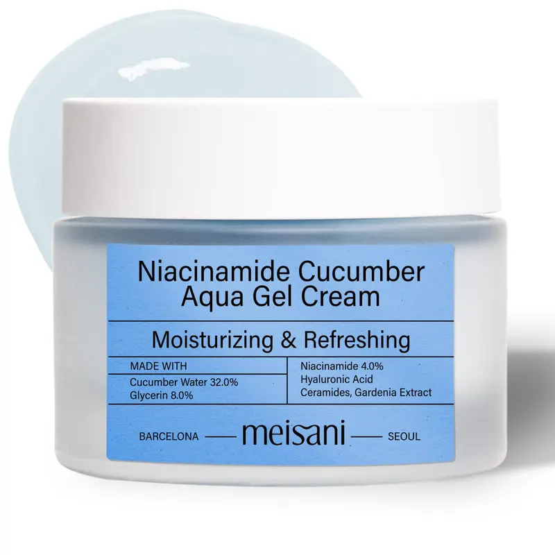Meisani Niacinamide Cucumber Aqua Gel Cream - Crema Facial Refrescante 50ml
