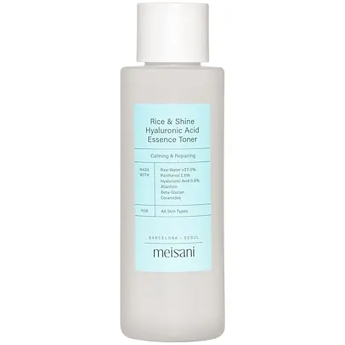 Meisani Rice & Shine Essence Toner - Tónico Hidratante con Arroz y Ácido Hialurónico 150ml