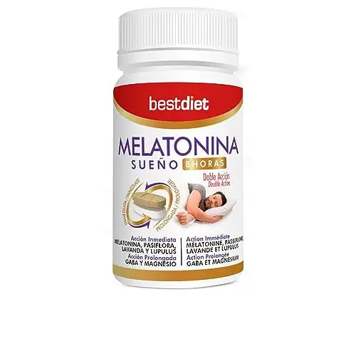Melatonina Doble Acción 8 horas 30 cápsulas - Best Diet