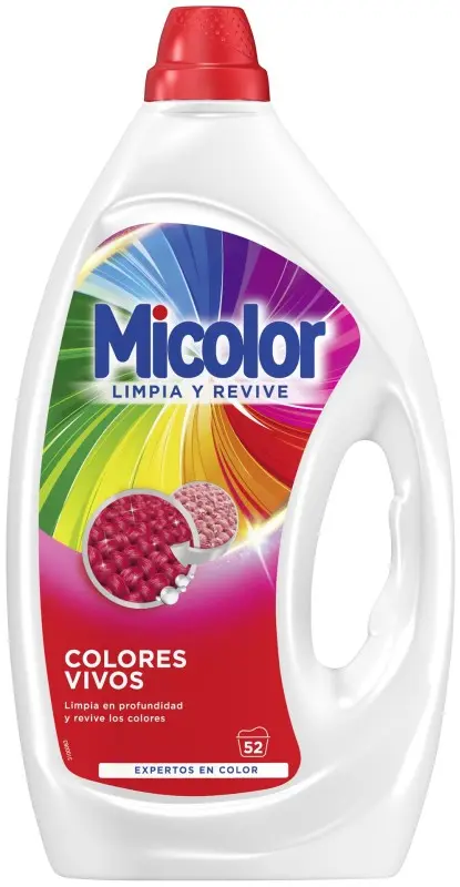 Micolor Detergente Gel Colores Vivos 52D 2,34L