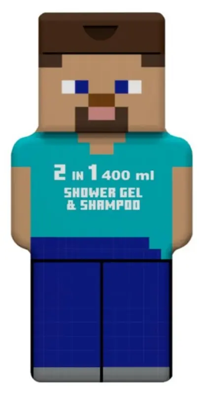 Minecraft Steve Gel y Champú 2 en 1 400 ml