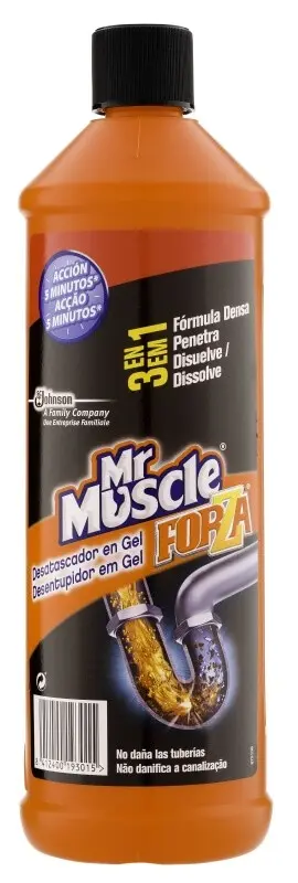 Mr Muscle Desatascador de Tuberías 1L – Eficaz Gel para Tuberías y WC
