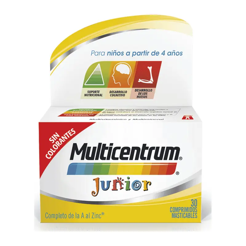 MULTICENTRUM JUNIOR  30 COMPRIMIDOS