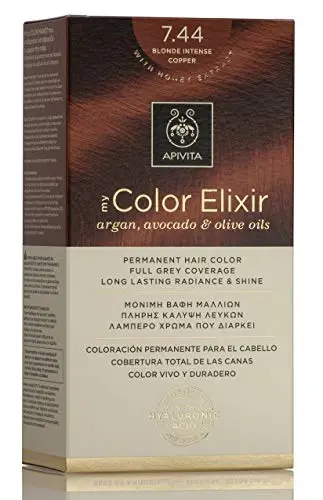 MY COLOR ELIXIR #7.44 Rubio Cobrizo Intenso - Tinte Permanente Apivita