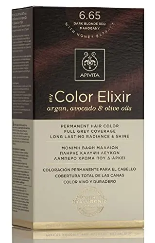 MY COLOR ELIXIR Tinte Permanente Rubio Oscuro Caoba #6.65 - Apivita