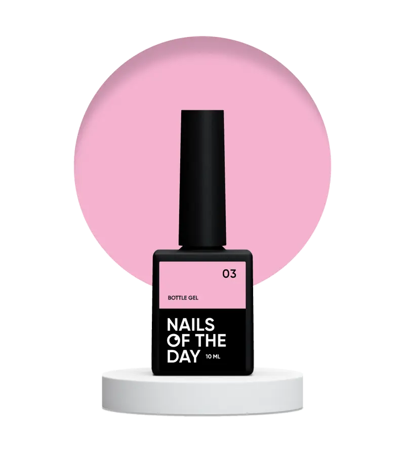 NAILSOFTHEDAY Bottle gel 03 – gel ultrafuerte rosa claro, 10 ml