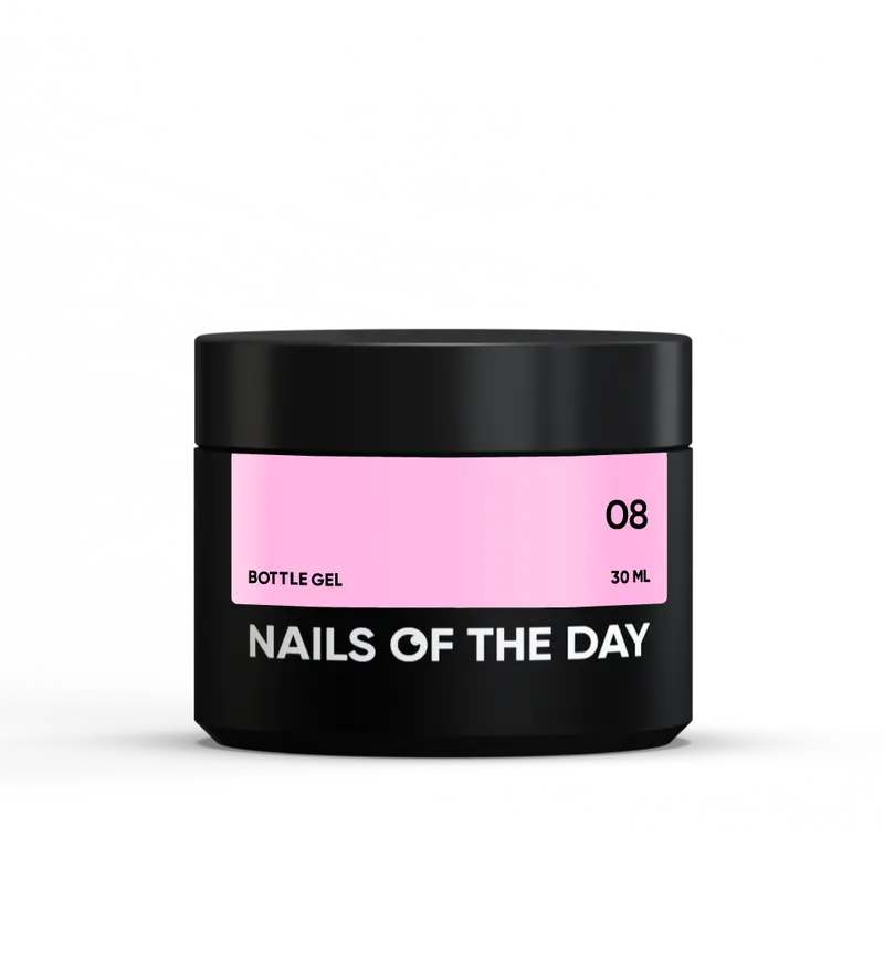 NAILSOFTHEDAY Bottle gel 08 – gel ultra fuerte MISMA botella legendaria, 30 ml