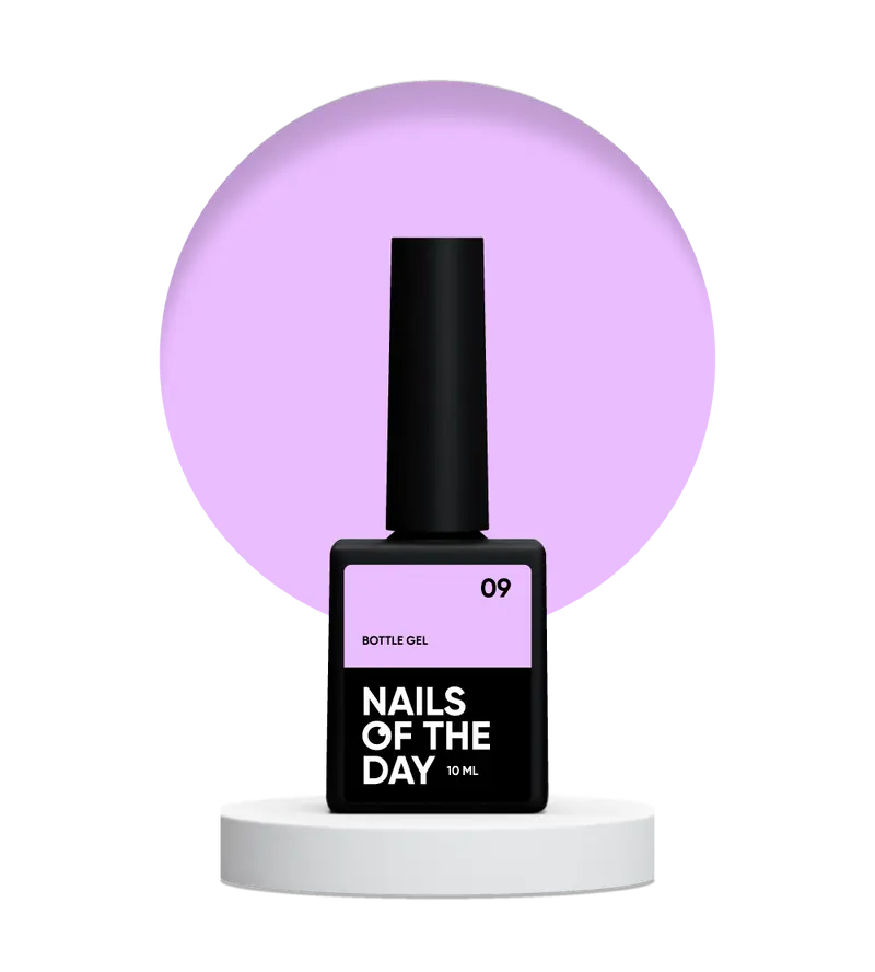 NAILSOFTHEDAY Bottle gel 09 – gel ultra fuerte MISMA botella legendaria, 10 ml