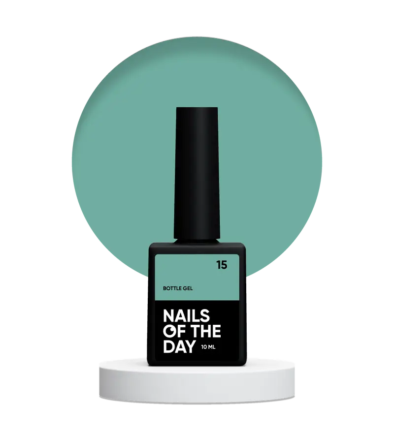 NAILSOFTHEDAY Bottle gel 15 — gel ultrafuerte para uñas, 10 ml