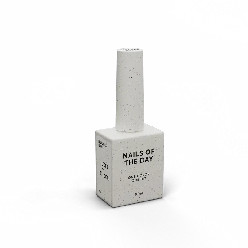 NAILSOFTHEDAY Builder Base Strong Gel – gel base constructora para uñas, que ofrece una base resistente bajo materiales duros para esculpido, 10 ml