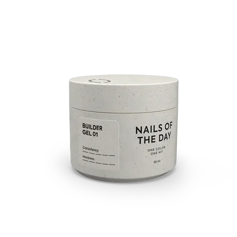 NAILSOFTHEDAY Builder Gel 01 — gel transparente para extensiones de uñas, 15ml -30 ml