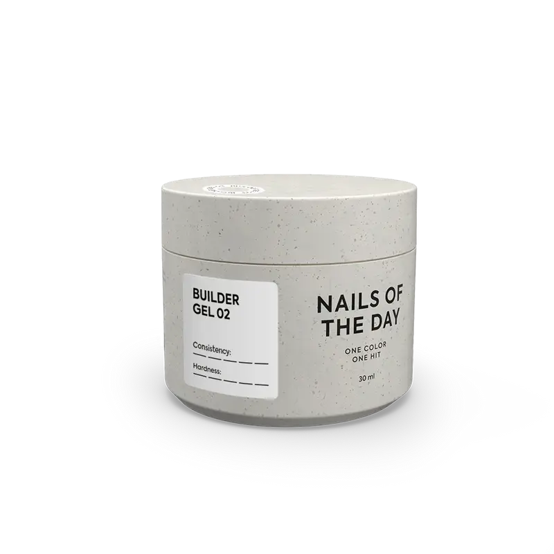 NAILSOFTHEDAY Builder Gel 02 — gel blanco lechoso para extensiones de uñas, 15ml-30 ml