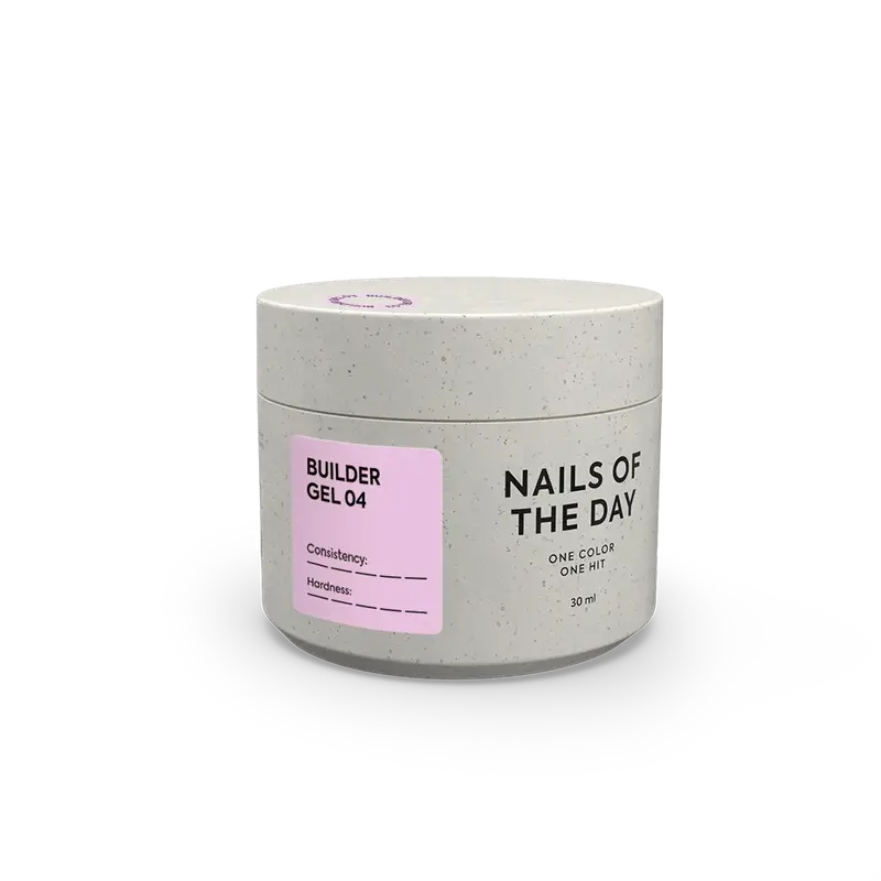 NAILSOFTHEDAY Builder Gel 04 — gel rosa para extensiones de uñas, 15ml-30 ml